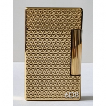 S.T Dupont Initial Fire Head Golden Lighter 020821 - Used full box.